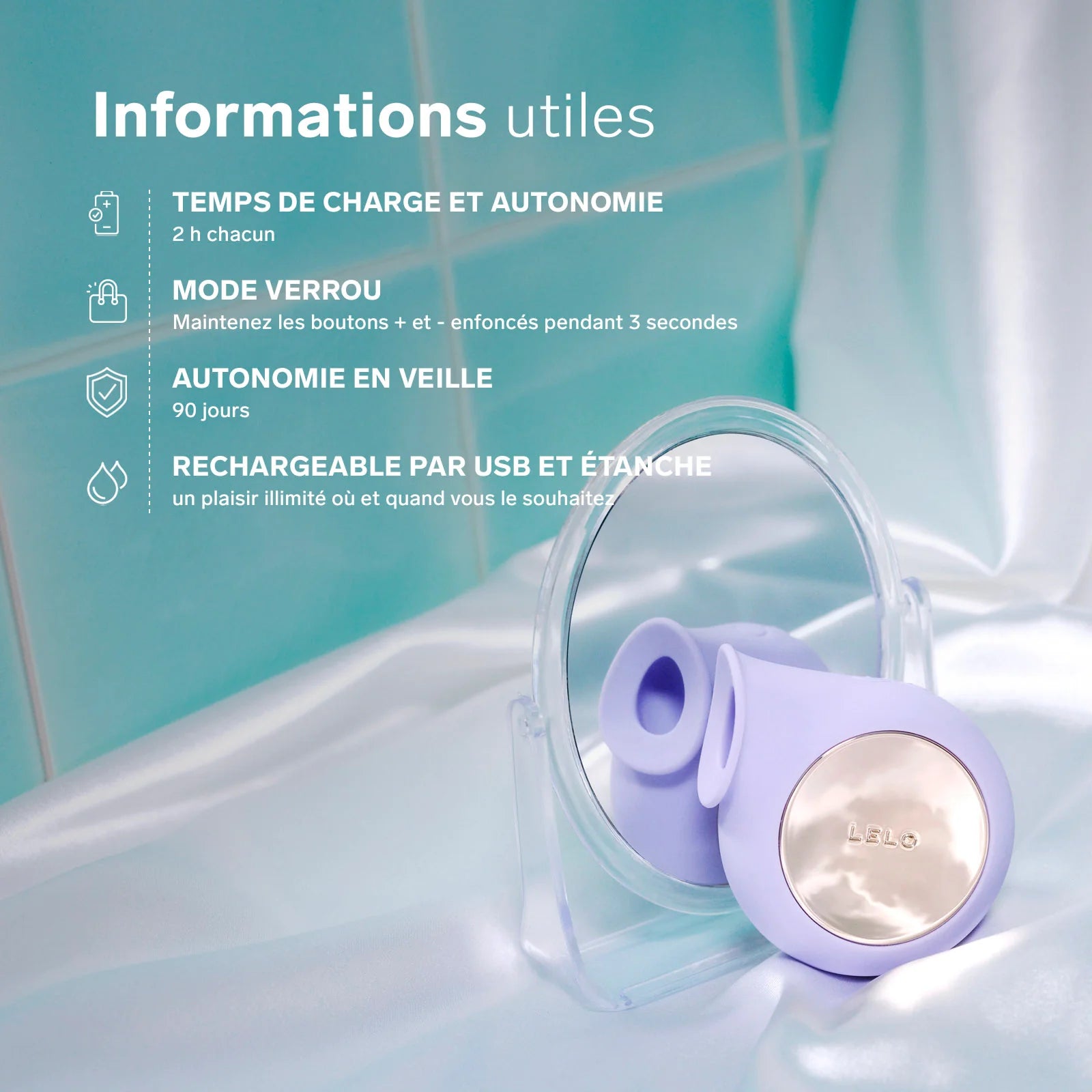 SILA Clitoral vibrator with pulsed air large head - LELO