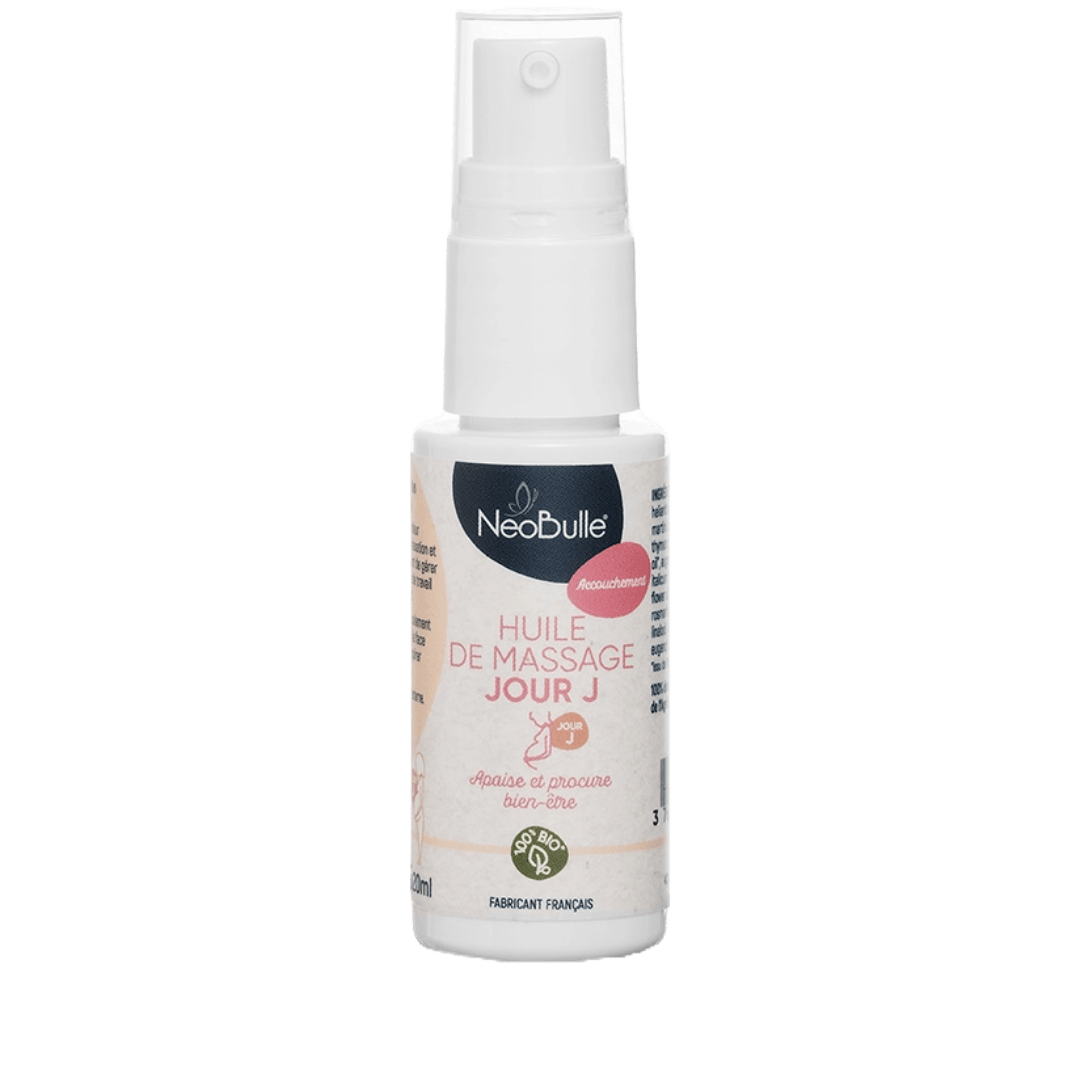 Huile de massage relaxant pour accouchement - Néobulle
