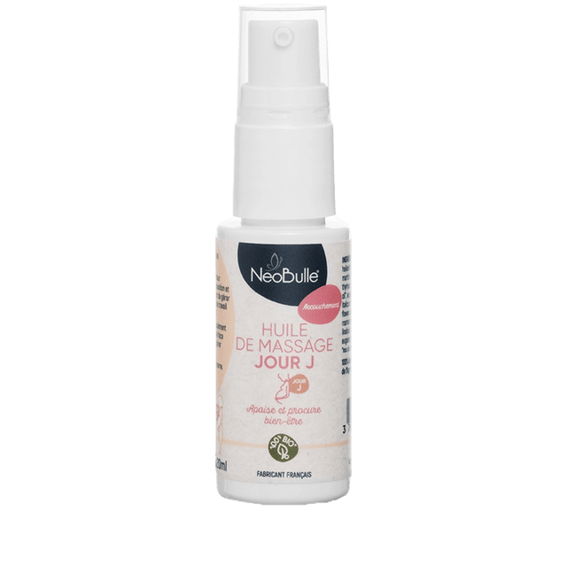 Huile de massage relaxant pour accouchement - Néobulle