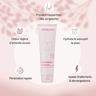 La crème La Surdouée protège, régénère la peau et prévient la formation des vergeture - Omum