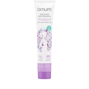 Omum - dentifrice bio sans fluor idéal pour les gencives sensibles ou irritée pour un sourrire éclatant