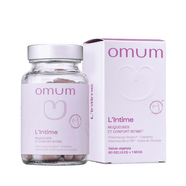 Complément alimentaire pré & probiotiques flore intime : formule 2 en 1 pour protéger et rééquilibrer la flore intime naturellement - Omum