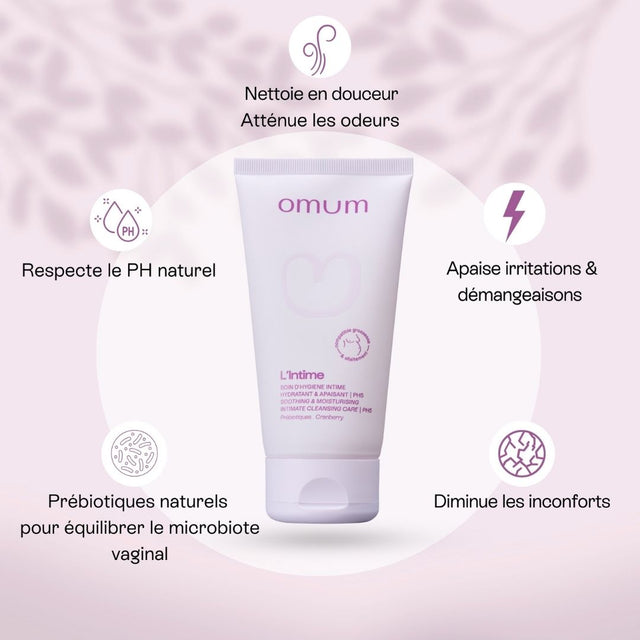 Un gel intime hydratant, apaisant et protecteur. - Omum