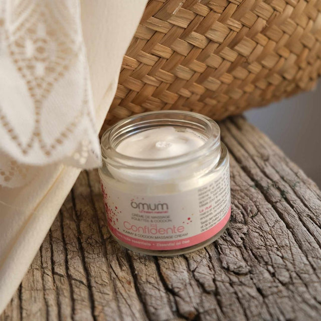 Crème massage femme enceinte, idéale pour le massage du ventre pendant la grossesse - Omum