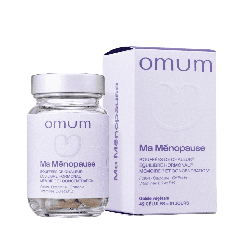 Compléments alimentaires ménopause et bouffées de chaleur - Omum