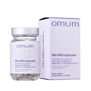 Compléments alimentaires ménopause et bouffées de chaleur - Omum