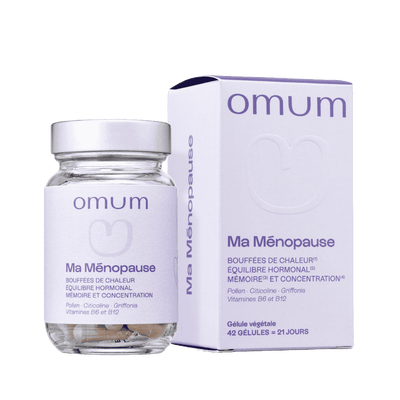 Compléments alimentaires ménopause et bouffées de chaleur - Omum