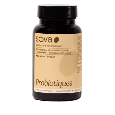 Probiotiques Sova :  finis les ballonnements et les inconforts digestifs 