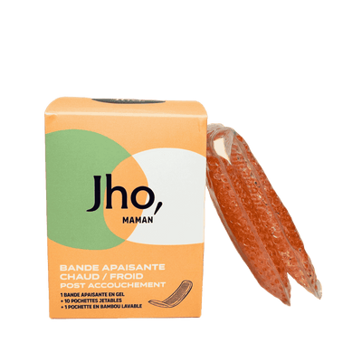 Jho - bande réutilisable à effet chaud ou froid pour soulager naturellement les douleurs du post-partum 