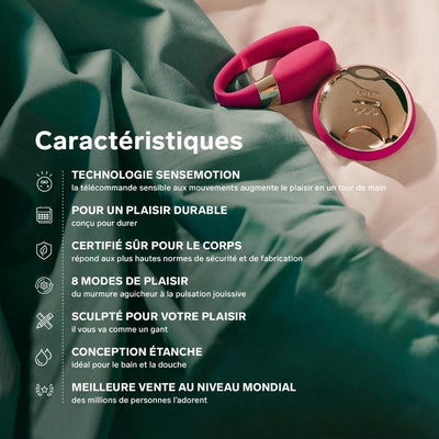 Caractéristiques du TIANI 3 Sextoys pour couple télécommandé double stimulation - LELO
