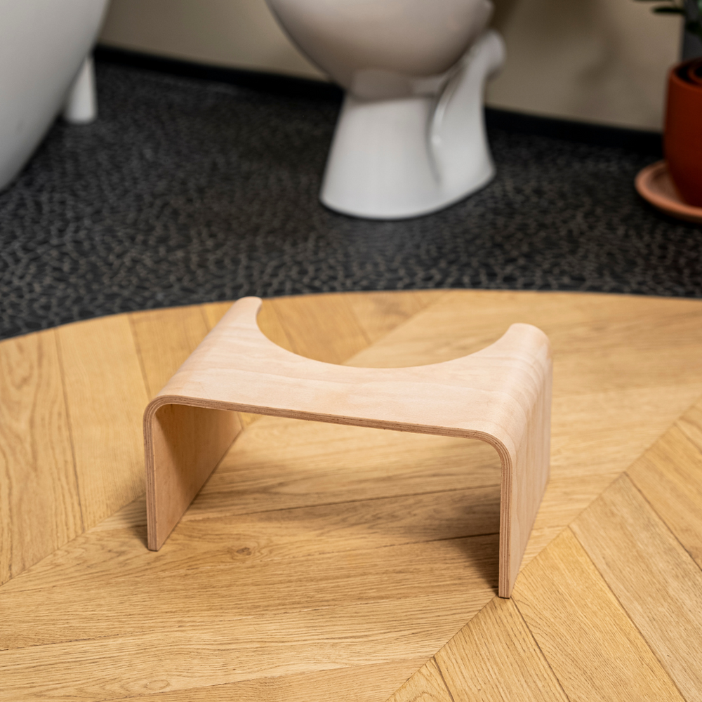 toilette tabouret favoriser le caca bois naturel