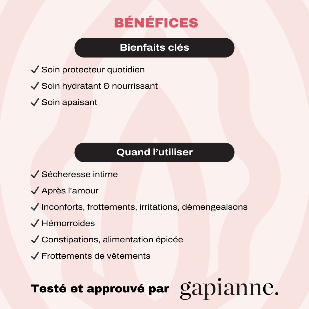 Le Baume Q, crème anti-irritation anus - Baûbo-Gapianne