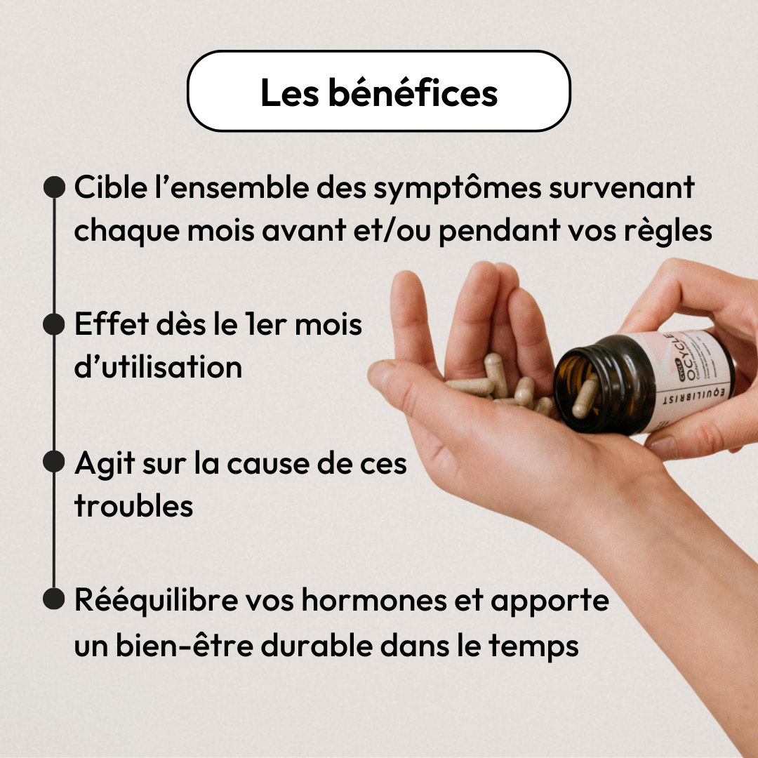 Compléments pour mieux vivre le Syndrome Prémenstruel - OCycle Equilibrist