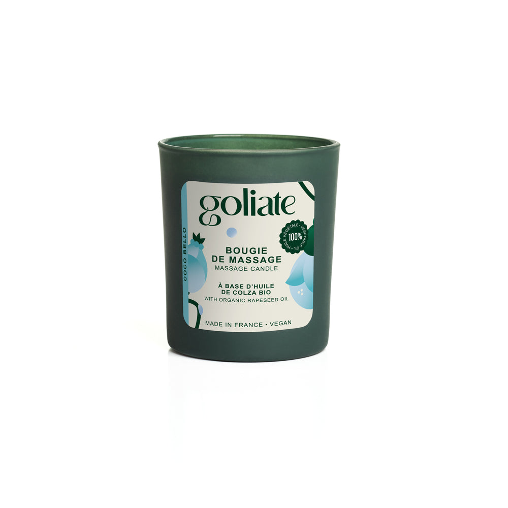 Bougie de Massage Sensorielle Goliate – Huile Fondante Bio & Vegan