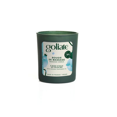 Bougie de Massage Sensorielle Goliate – Huile Fondante Bio & Vegan