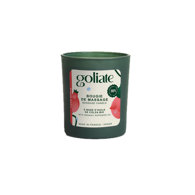 Bougie de Massage Sensorielle Goliate – Huile Fondante Bio & Vegan