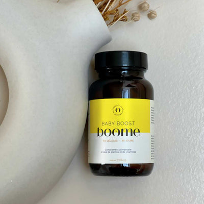 Baby boost, les compléments alimentaires de Boome pour booster la fertilité