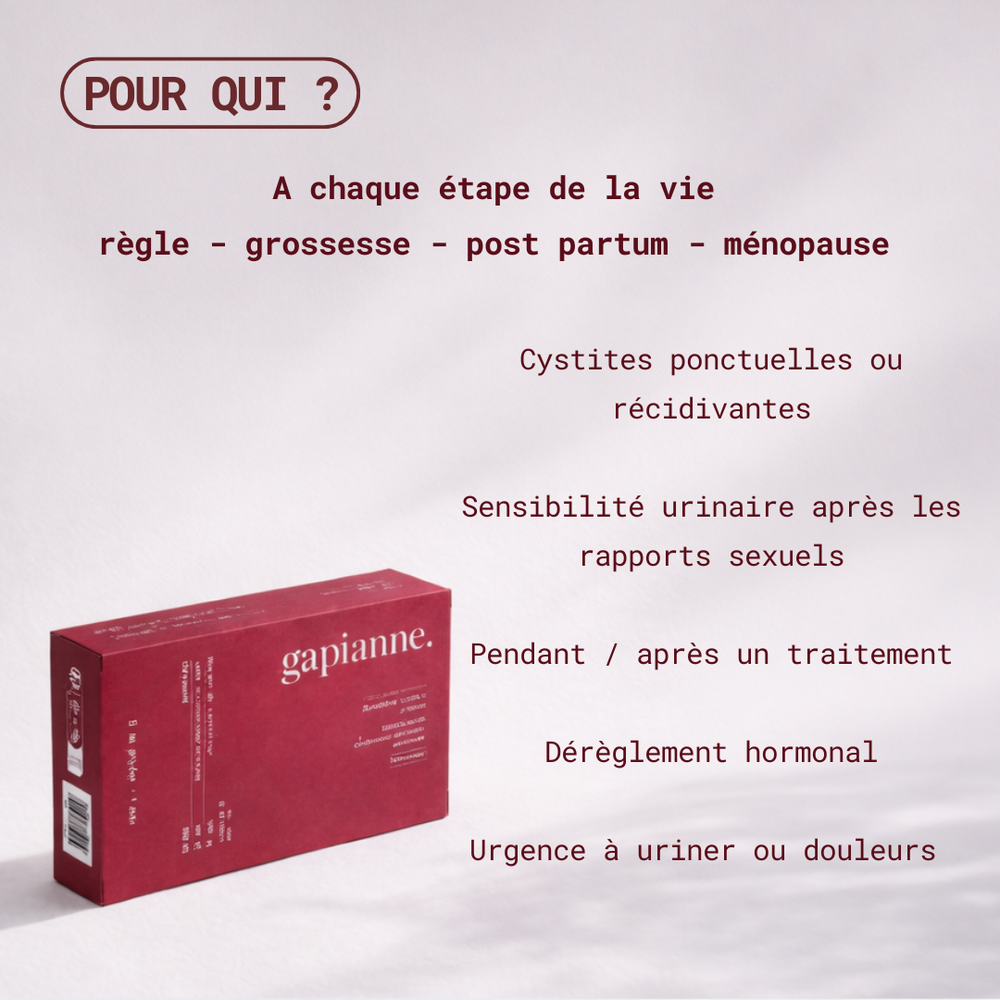 Compléments alimentaires Cranberry - Confort urinaire & Cystites - Gapianne
