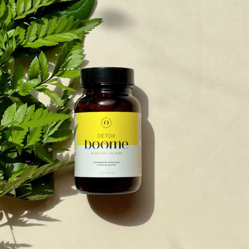 Les compléments alimentaires détox de Boome avec des plantes