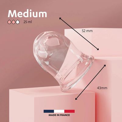 Zoom sur la moyenne Cup menstruelle de Lunéale
