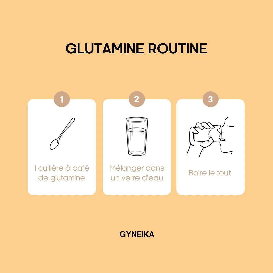 GYNEIKA Glutamine + Endobelly - Complément Pour Digestion, Ballonnements, Flore Intestinale