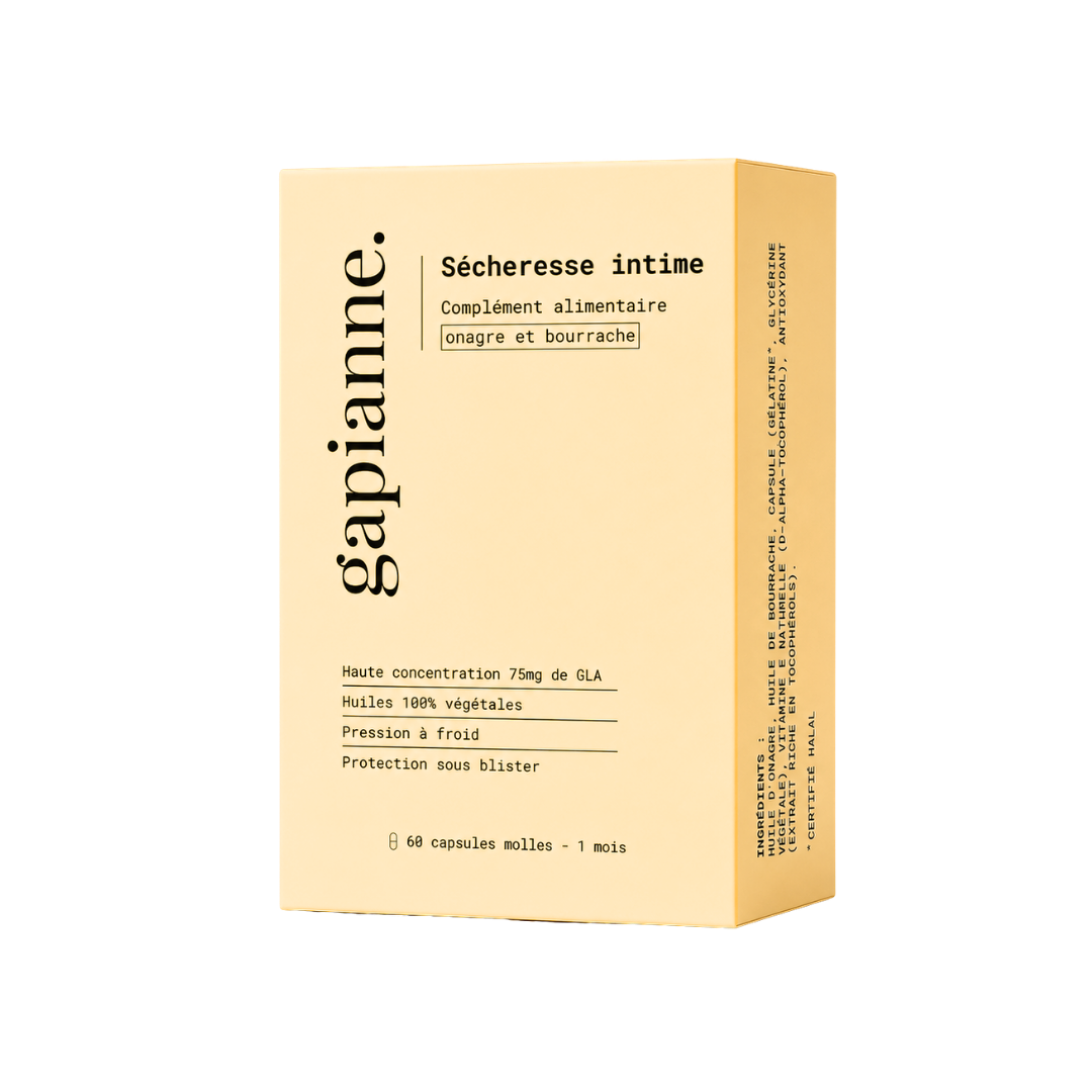 Sécheresse intime - Compléments Onagre, Bourrache, Vitamine E
