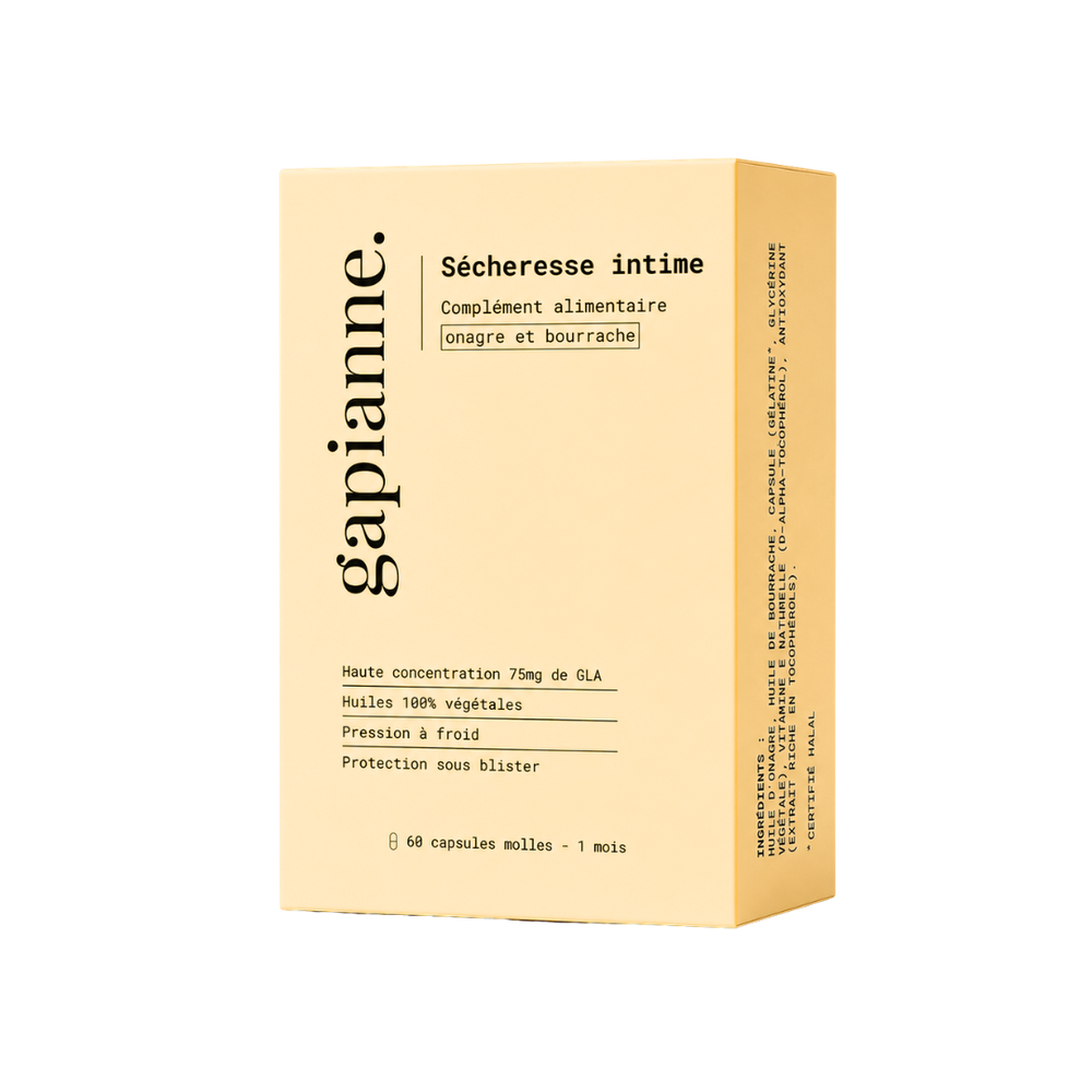 Sécheresse intime - Compléments Onagre, Bourrache, Vitamine E