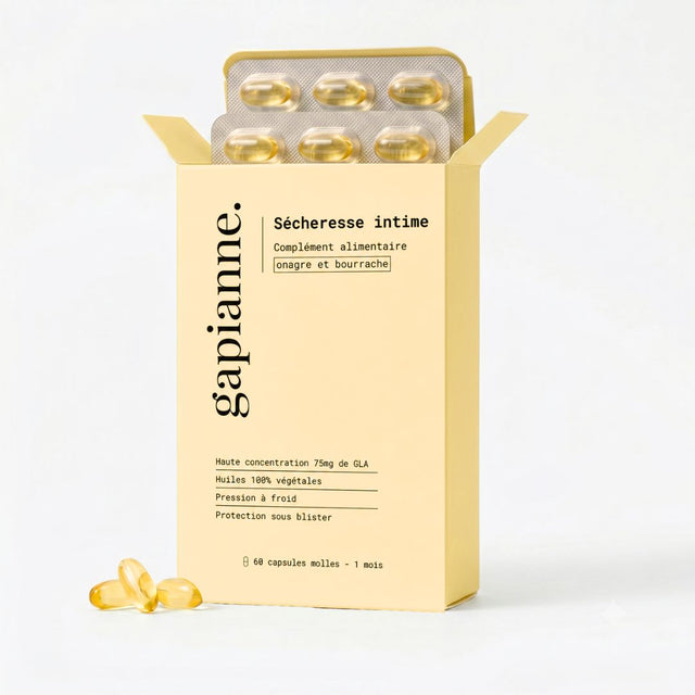 Sécheresse intime - Compléments Onagre, Bourrache, Vitamine E