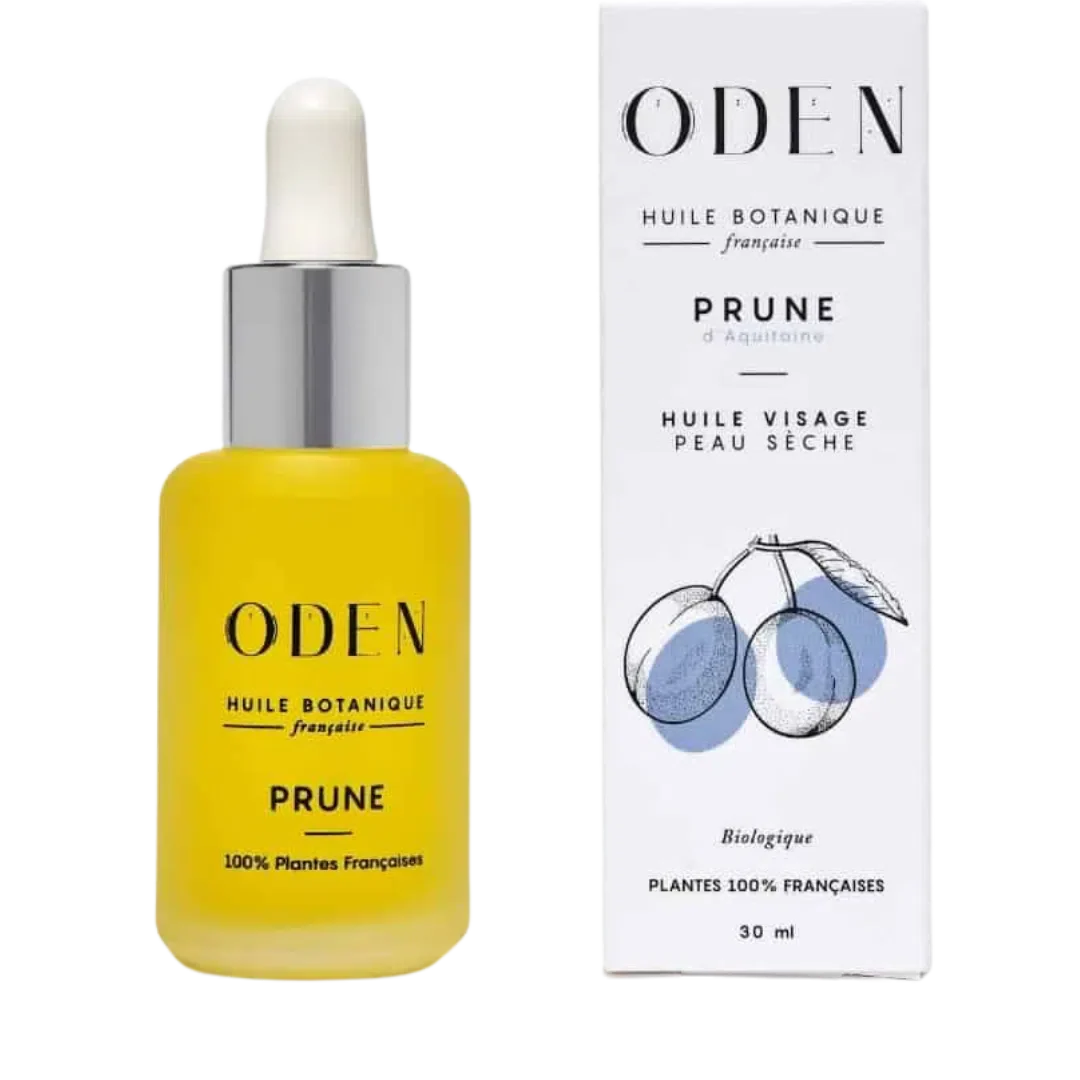 Huile visage peaux sèches - Prune - Oden