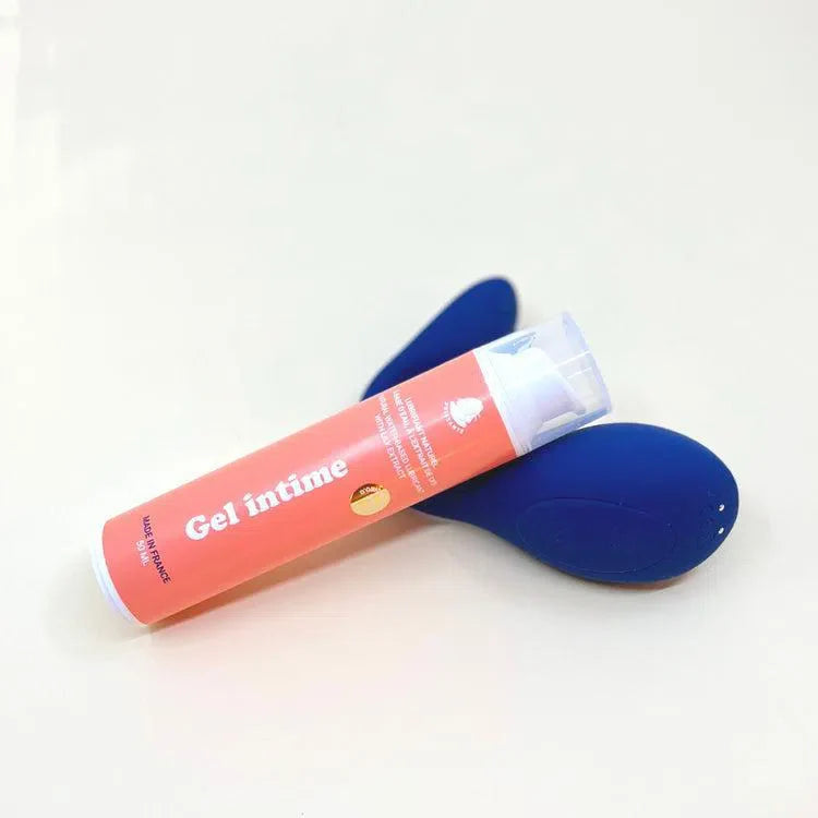 Gel intime lubrifiant naturel de Puissante  à base d'eau avec un sextoy vibrant coco