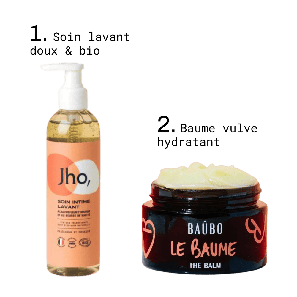 Pack Gel intime de Jho & Baume vulve de Baûbo BIO