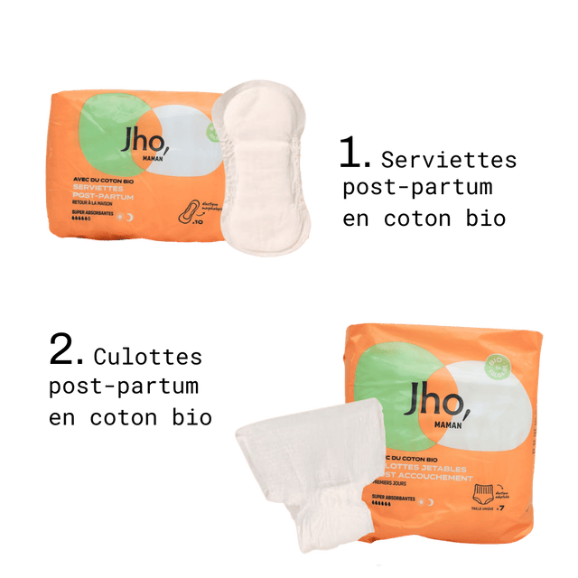 Pack Serviettes et Culottes post-partum - Jho
