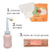 Maternity Pack: postpartum perineal pouch, bidet & Jho postpartum panties