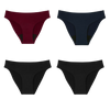 Pack de 4 culottes menstruelles - 3 flux moyen & 1 flux abondant-Gapianne