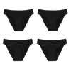 pack de 4 culottes menstruelles 2 flux moyen 2 flux abondants smoon couleur noire