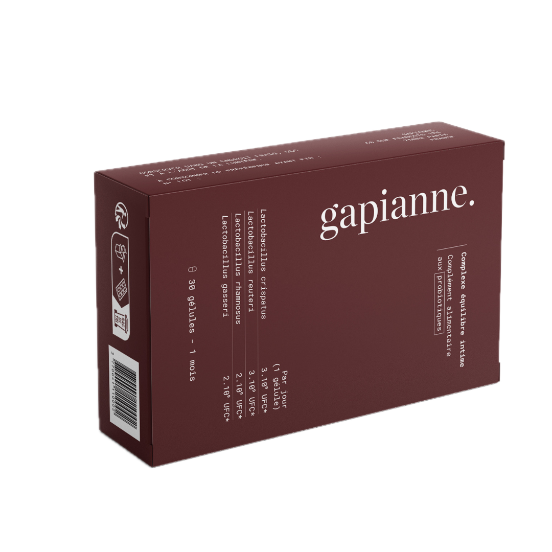 Probiotiques flore intime - Mycose, Vaginose, Irritations & Odeurs - Gapianne