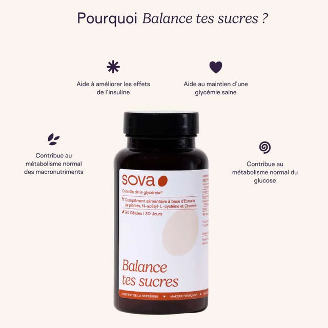 Complément alimentaire anti-fringales SOPK Sova utilité - Gapianne