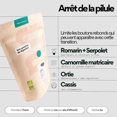 Tisane Transition paisible (arrêt pilule) - SKIN & OUT