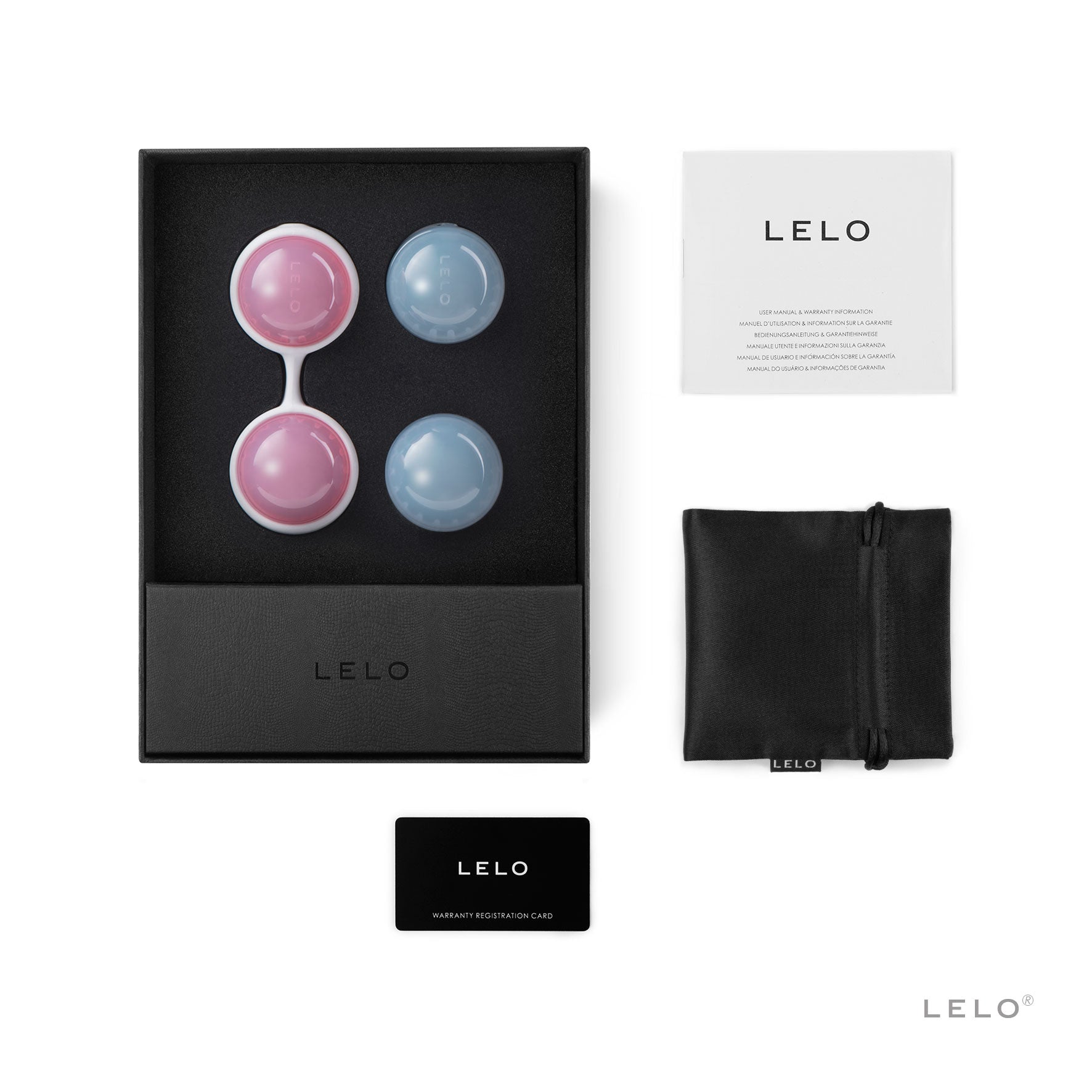 Kit de perles périnéales lestées pour la rééducation du périnée de chez Lelo